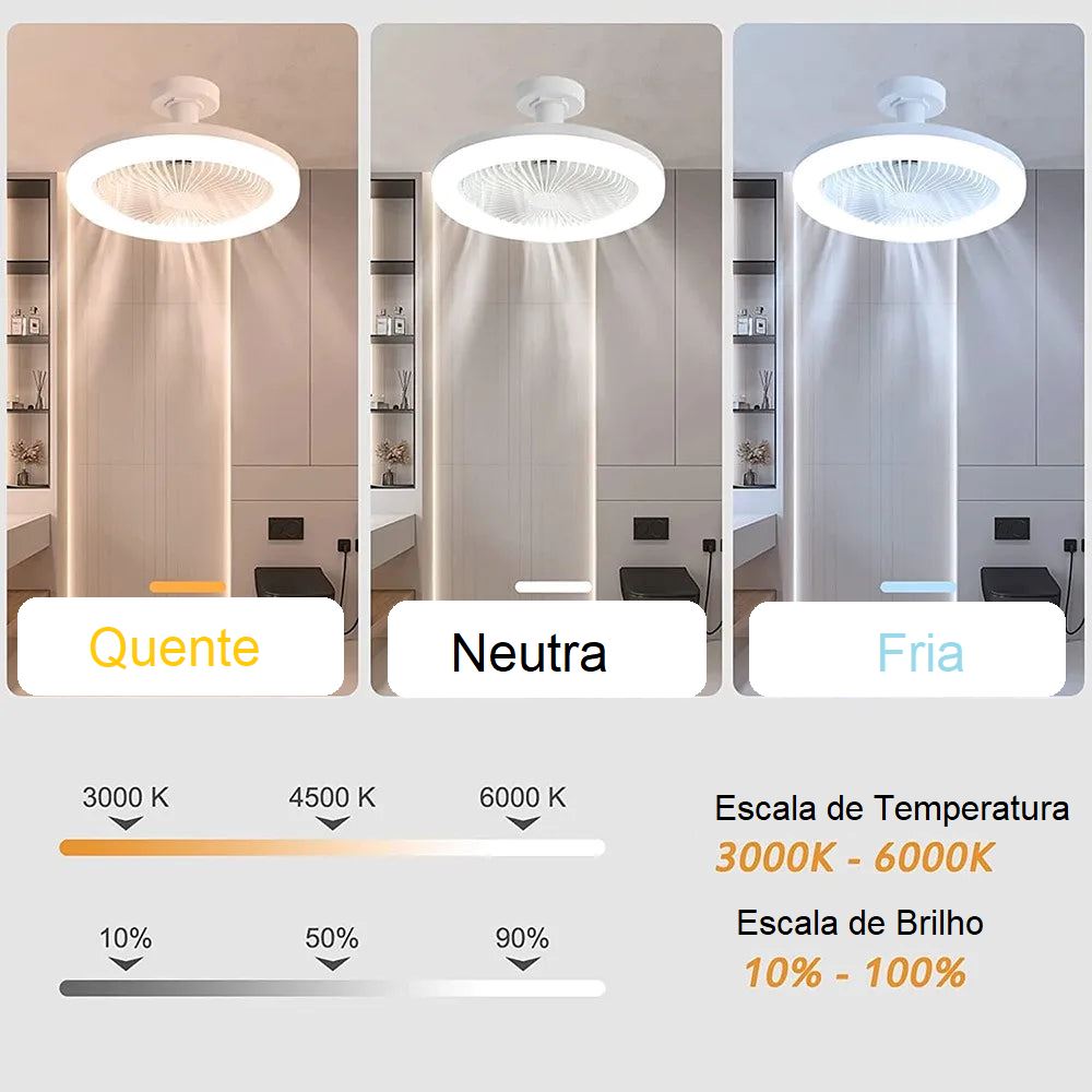 Ventilador de teto LED E27 ventilador 001 Loja da Dryka 