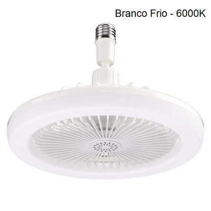 Ventilador de teto LED E27 ventilador 001 Loja da Dryka Cold White 