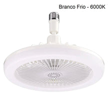 Ventilador de teto LED E27 ventilador 001 Loja da Dryka Cold White 