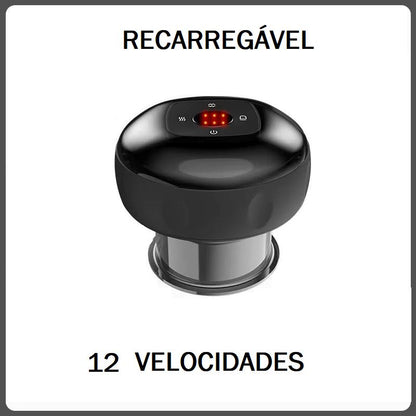 Ventosaterapia Elétrica bem estar 033 Loja da Dryka Preto - 12 níveis 