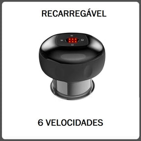 Ventosaterapia Elétrica bem estar 033 Loja da Dryka Preto - 6 níveis 