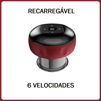 Ventosaterapia Elétrica bem estar 033 Loja da Dryka Vermelho - 6 níveis 