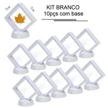 Vitrine Flutuante Suspensa 3D decoração 006 Loja da Dryka Branco - 7cm 