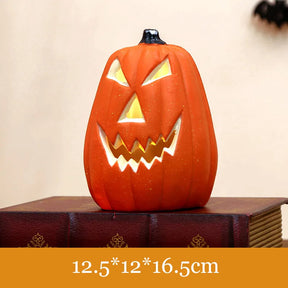 Abóbora Decorativa - Halloween Loja da Dryka 12.5x12x16.5cm yellow light 
