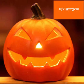 Abóbora Decorativa - Halloween Loja da Dryka 20x19x22cm yellow light 