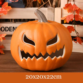 Abóbora Decorativa - Halloween Loja da Dryka 20x20x22cm yellow light 