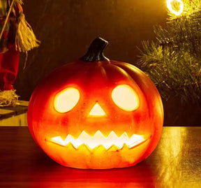 Abóbora Decorativa - Halloween Loja da Dryka 20x21cm yellow light 