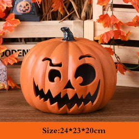 Abóbora Decorativa - Halloween Loja da Dryka 24X23X20CM yellow light 