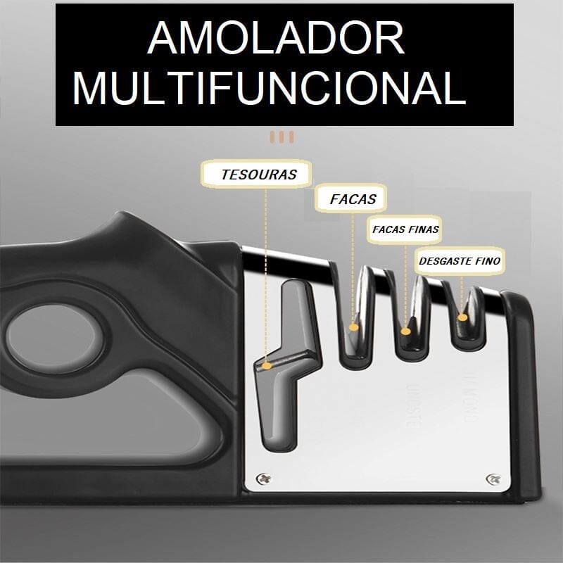 Amolador e Afiador de Facas e Tesouras Profissional - Easy Cut Amolador de facas lojadadryka 