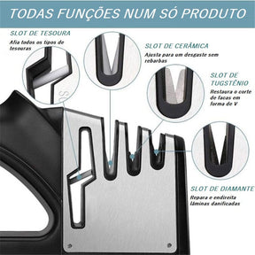 Amolador e Afiador de Facas e Tesouras Profissional - Easy Cut Amolador de facas lojadadryka 