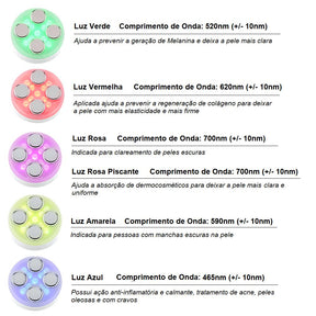 Aparelho Portátil Fototerapia e Radiofrequência Led Anti-Rugas massagem 004 lojadadryka 