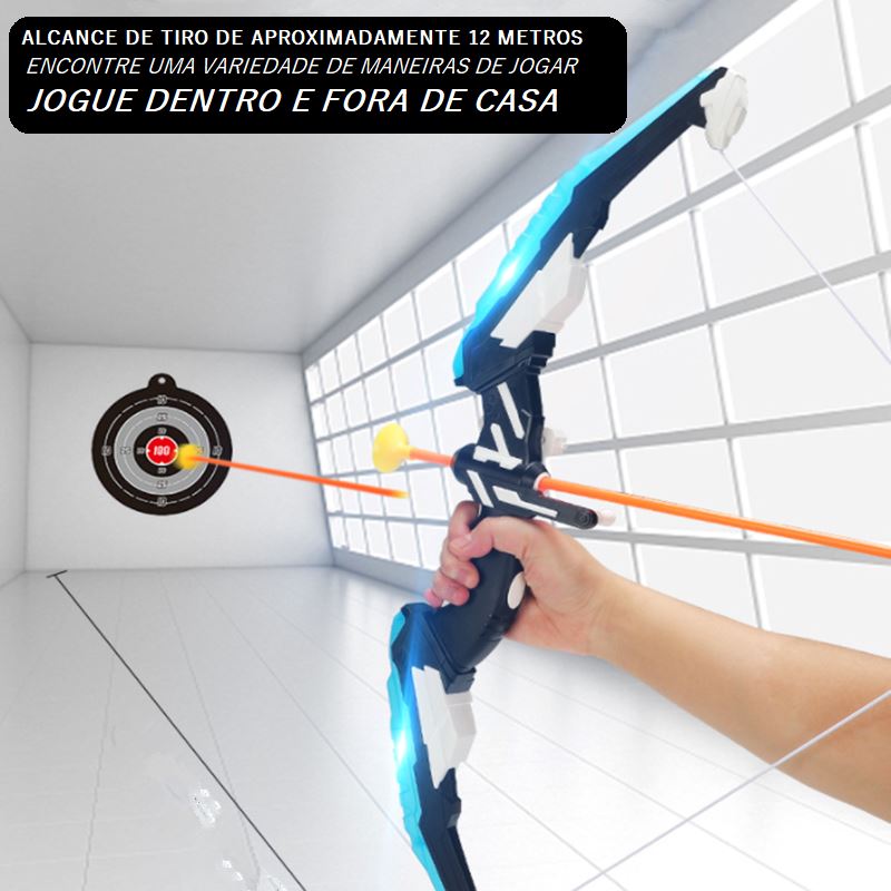 Arco e Flecha Infantil com Led e Ventosa 0 Loja da Dryka 