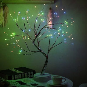 Árvore da Luz - Artesanal de decoração com LED decoração iluminação 001 lojadadryka 108LED colorful 