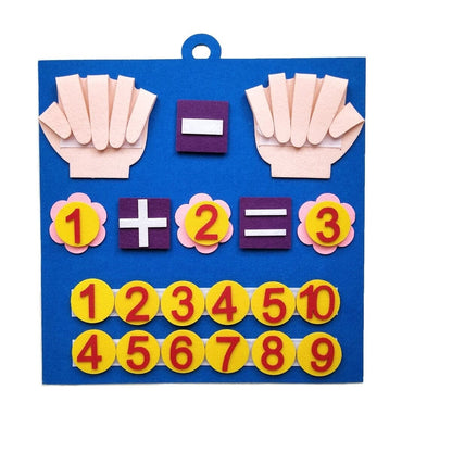 Brinquedo Educacional Dedos Matemáticos brinquedo 003 lojadadryka Azul 