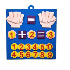 Brinquedo Educacional Dedos Matemáticos brinquedo 003 lojadadryka Azul 