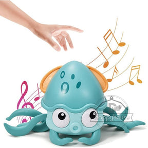 Carangueijo Crock Animado com Sensor de Obstáculos bebe 004 lojadadryka Polvo Azul - sem caixa 