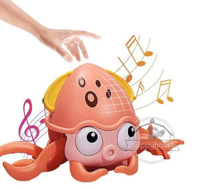 Carangueijo Crock Animado com Sensor de Obstáculos bebe 004 lojadadryka Polvo Rosa - com caixa 