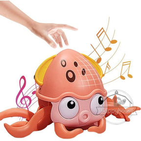 Carangueijo Crock Animado com Sensor de Obstáculos bebe 004 lojadadryka Polvo Rosa - Sem caixa 