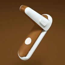 Child Safety Door Handle Lock Protection Baby Door Handle Lock Pet Room Door Handle Lock Easy Installation No Punching Loja da Dryka Brown 1PCS 