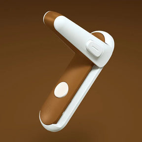 Child Safety Door Handle Lock Protection Baby Door Handle Lock Pet Room Door Handle Lock Easy Installation No Punching Loja da Dryka Brown 1PCS 