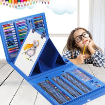 Estojo de Pintura Color Kids | 208 peças 0 Loja da Dryka 1set Blue 