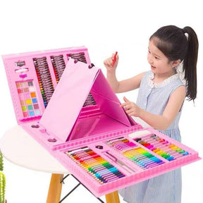 Estojo de Pintura Color Kids | 208 peças 0 Loja da Dryka 1set Pink 