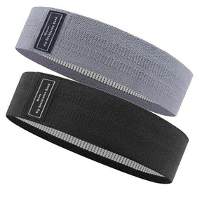 Faixa Elástica Para Ginástica Multifuncional Fitness 001 lojadadryka kit 02pçs - Cinza escuro - 40kg + Preta - 68kg 