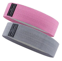 Faixa Elástica Para Ginástica Multifuncional Fitness 001 lojadadryka kit 02pçs - rosa - 27kg + Cinza escuro - 40kg 