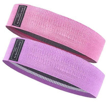Faixa Elástica Para Ginástica Multifuncional Fitness 001 lojadadryka kit 02pçs - Rosa - 40kg + Roxa - 68kg 