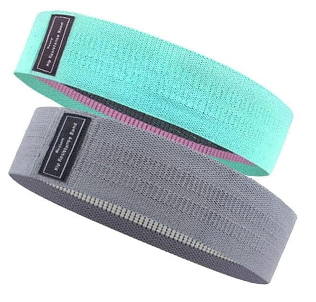 Faixa Elástica Para Ginástica Multifuncional Fitness 001 lojadadryka kit 02pçs - verde--27kg + Cinza escuro - 40kg 