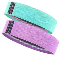 Faixa Elástica Para Ginástica Multifuncional Fitness 001 lojadadryka kit 02pçs - verde-27kg + Roxa - 68kg 