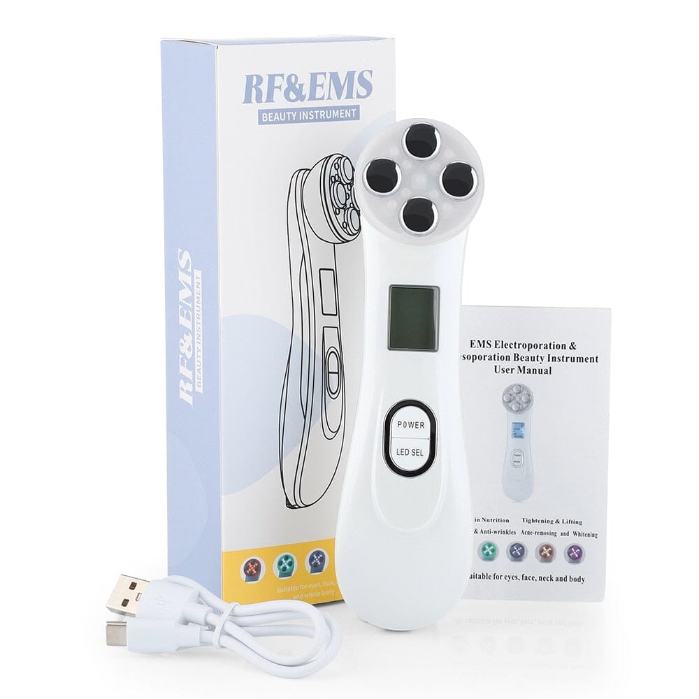 Fototerapia Led - Aparelho 5 Em 1 Tratamento Facial Anti-Rugas massagem 004 lojadadryka 