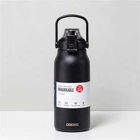 Garrafa Térmica Portátil em Aço Inoxidável 316 Loja da Dryka black 1300ml 