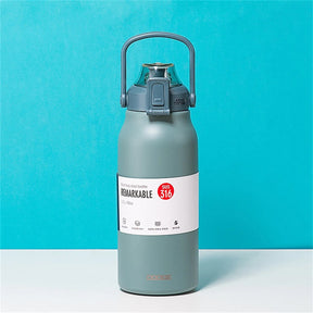 Garrafa Térmica Portátil em Aço Inoxidável 316 Loja da Dryka cyan 1300ml 