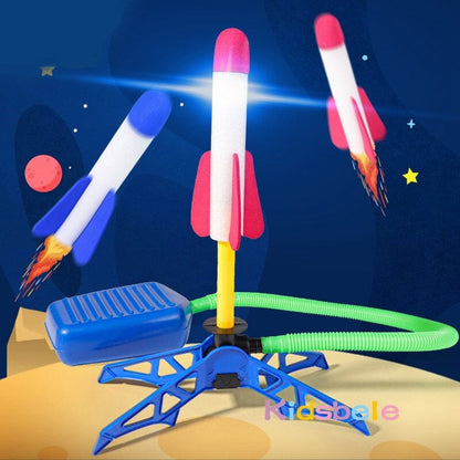 Kid Air Rocket Foot Pump Launcher Toys Sport Game Jump Stomp Outdoor Child Play Set Toy Pressed Rocket Launchers Pedal Games 0 Loja da Dryka 
