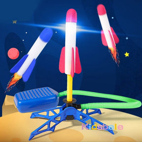 Kid Air Rocket Foot Pump Launcher Toys Sport Game Jump Stomp Outdoor Child Play Set Toy Pressed Rocket Launchers Pedal Games 0 Loja da Dryka 