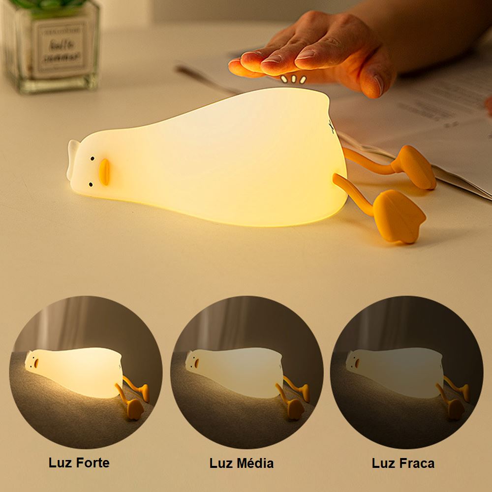 Luminária Infantil de Silicone Pato Relax luminária 001 lojadadryka 