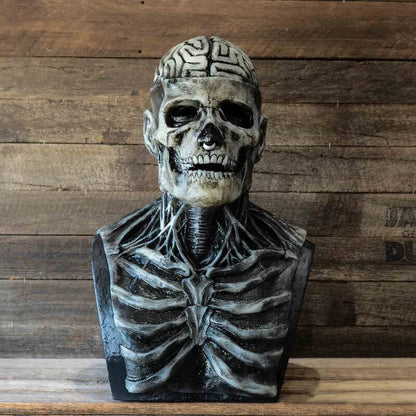 Máscaras Góticas 3D Loja da Dryka Grey skull 