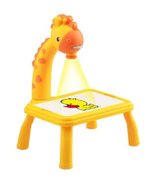 Mesa de Desenhos Interativa com Projetor de Led Funny Toys criança 001 lojadadryka Amarela 