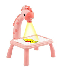 Mesa de Desenhos Interativa com Projetor de Led Funny Toys criança 001 lojadadryka Rosa 