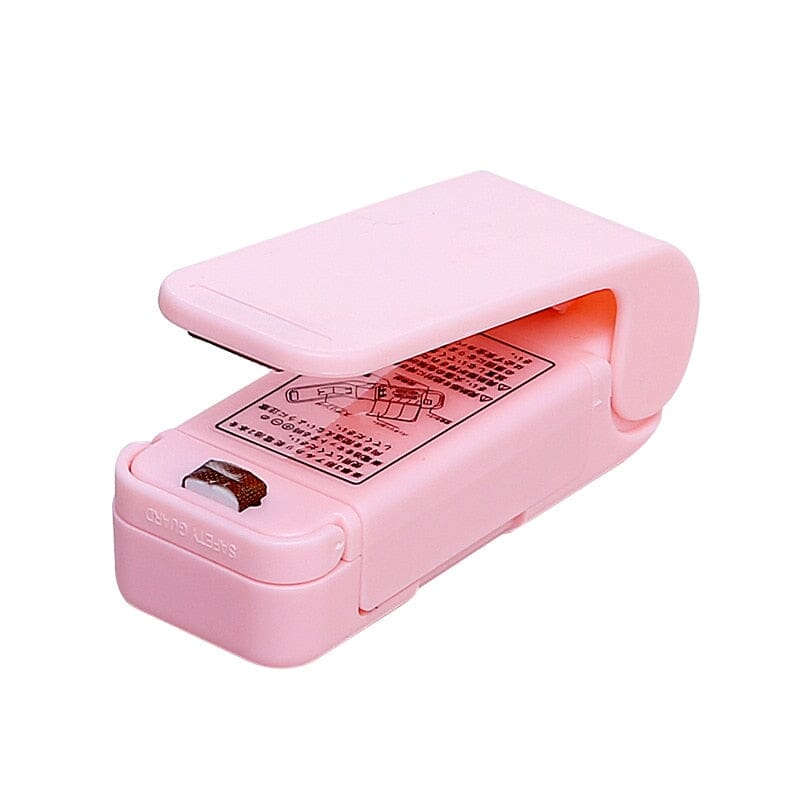 Mini Seladora Para Embalagens De Sacos Plásticos Seladora de sacos plásticos lojadadryka Rosa Bebê 