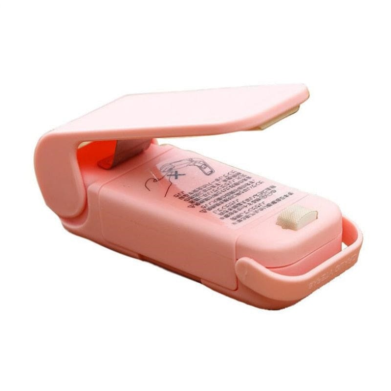 Mini Seladora Para Embalagens De Sacos Plásticos Seladora de sacos plásticos lojadadryka Rosa Pink 
