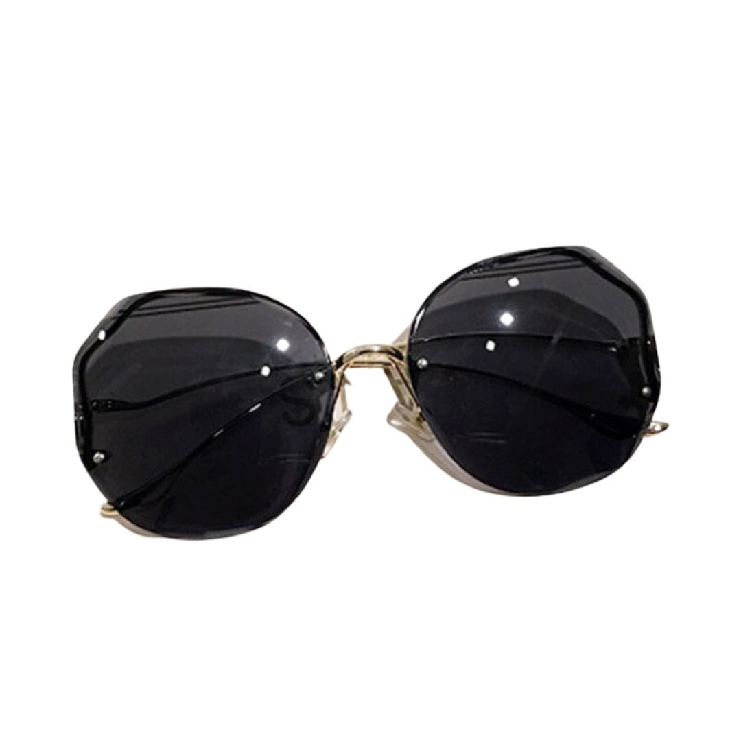 Óculos de Sol feminino Anti-Reflexo acessorios 001 lojadadryka Dourado/Cinza 