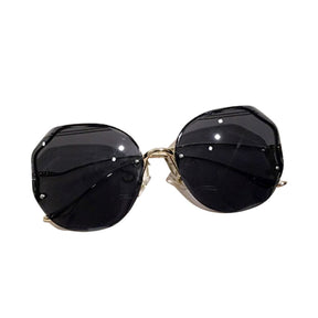 Óculos de Sol feminino Anti-Reflexo acessorios 001 lojadadryka Dourado/Cinza 