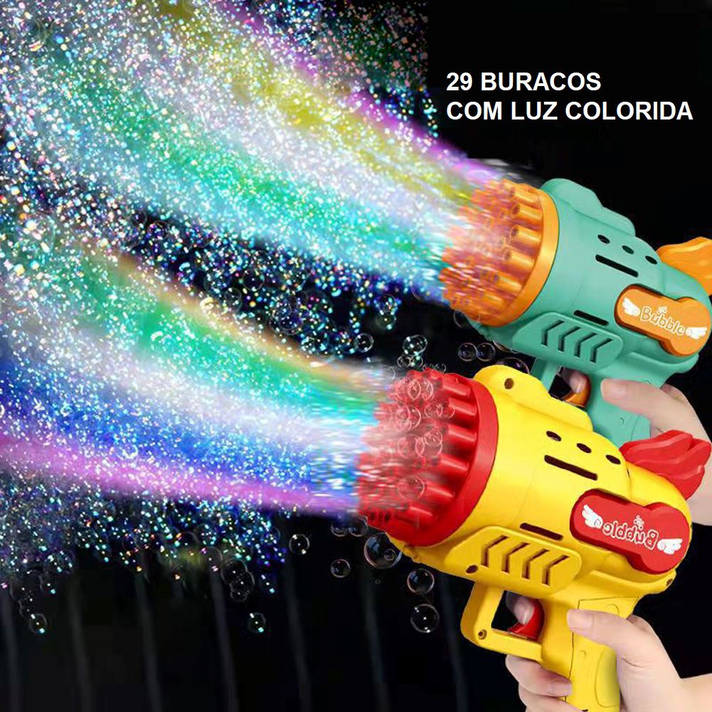 Pistola Lança Bolhas de Sabão Automática brinquedo 004 lojadadryka 