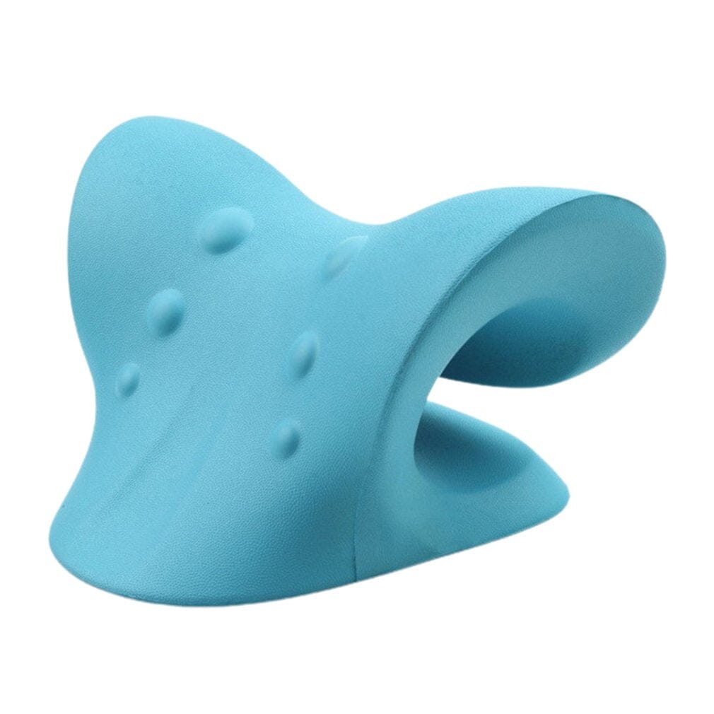 Travesseiro Massageador e Alinhador Cervical Bem Estar 001 lojadadryka Tipo A Azul 