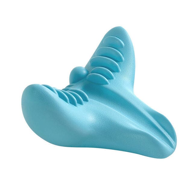 Travesseiro Massageador e Alinhador Cervical Bem Estar 001 lojadadryka Tipo B Azul 