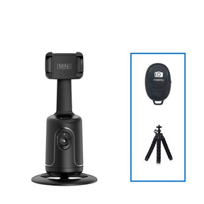 Tripé de Rastreamento Facial por Inteligência Artificial 360 Graus - Smart Selfie FOLLOWME Tripe 001 lojadadryka Preto - Opção 2 