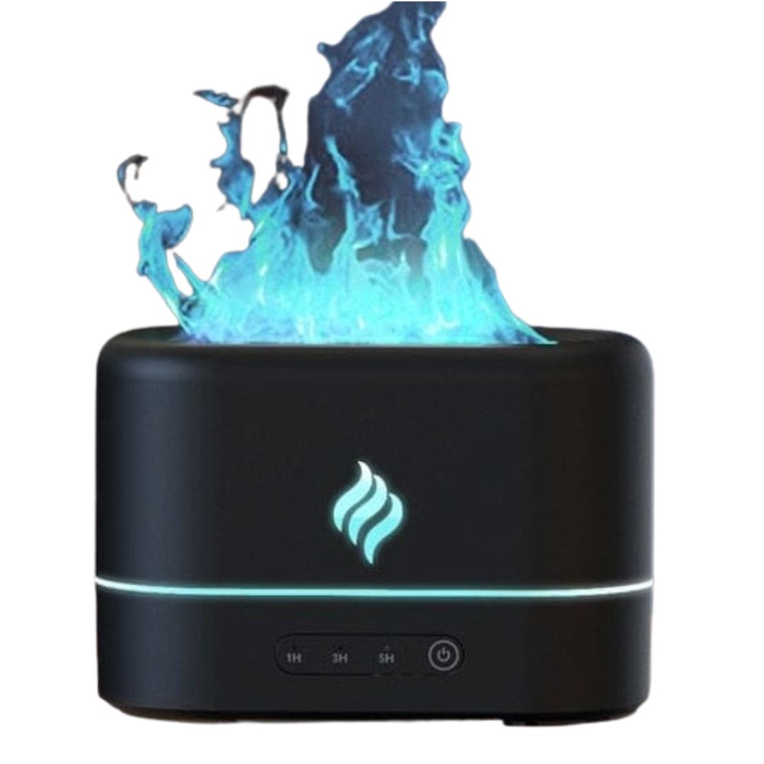 Umidificador De Ar Vulcão Umidificador 001 lojadadryka Preto - Névoa 7 core 