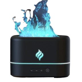 Umidificador De Ar Vulcão Umidificador 001 lojadadryka Preto - Névoa 7 core 